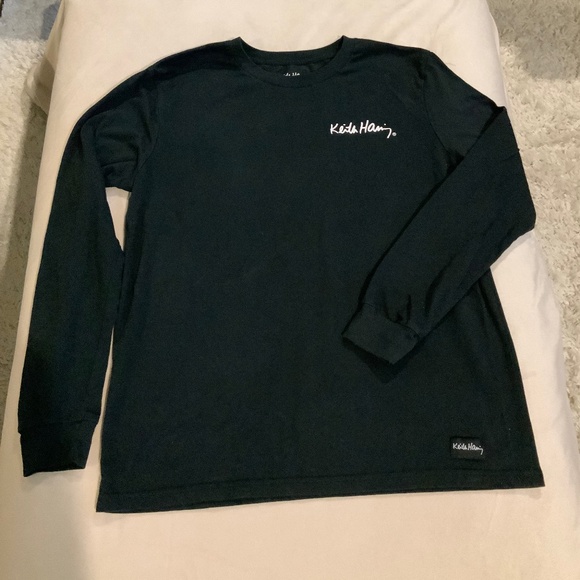 Keith Haring Black M Long Sleeve T Art, Minimalist - Picture 2 of 6